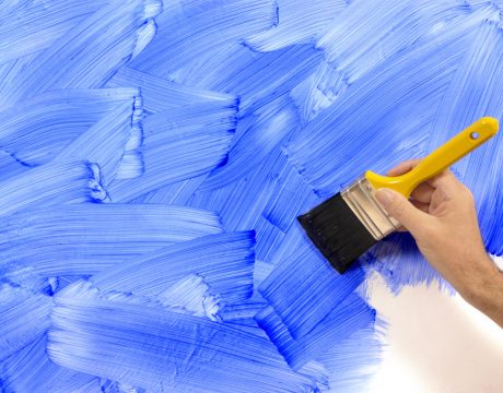 painting-blue-wall
